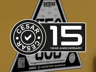 CESAR EQUIPMENT SECURITY AND REGISTRATION SCHEME MARKS ITS 15-YEAR ANNIVERSARY 
