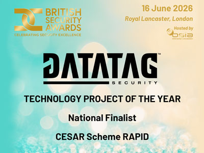 DATATAG SHORTLISTED FOR BRITISH SECURITY AWARDS 2026 FOR RAPID
