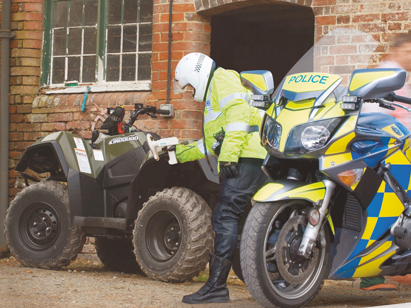 Police Scanning ATV