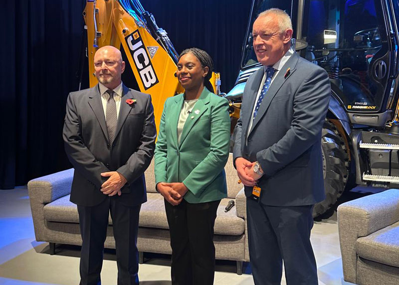 Kevin Howells and Ian Elliott with Kemi Badenoch